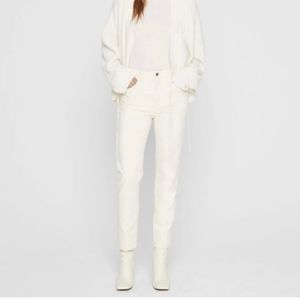 Club Monaco White Mid Rise Straight Leg Jeans Ankle Vintage Style Size 29